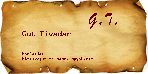 Gut Tivadar névjegykártya